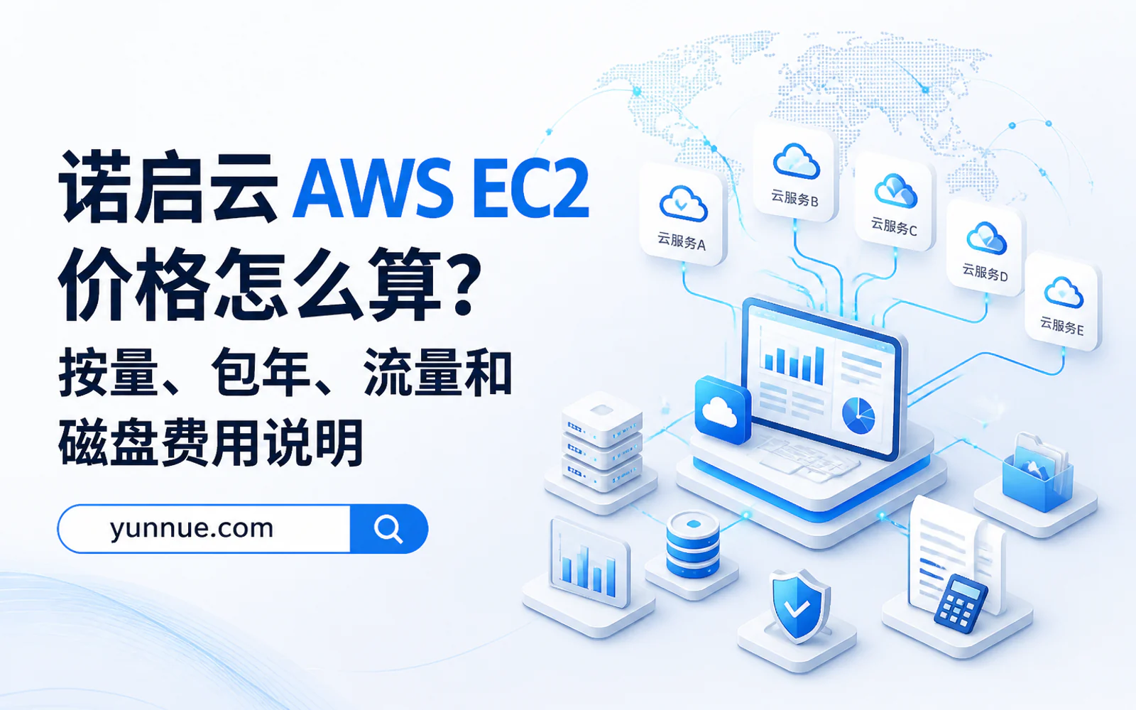 企业团队在电脑前查看云账单和成本图表