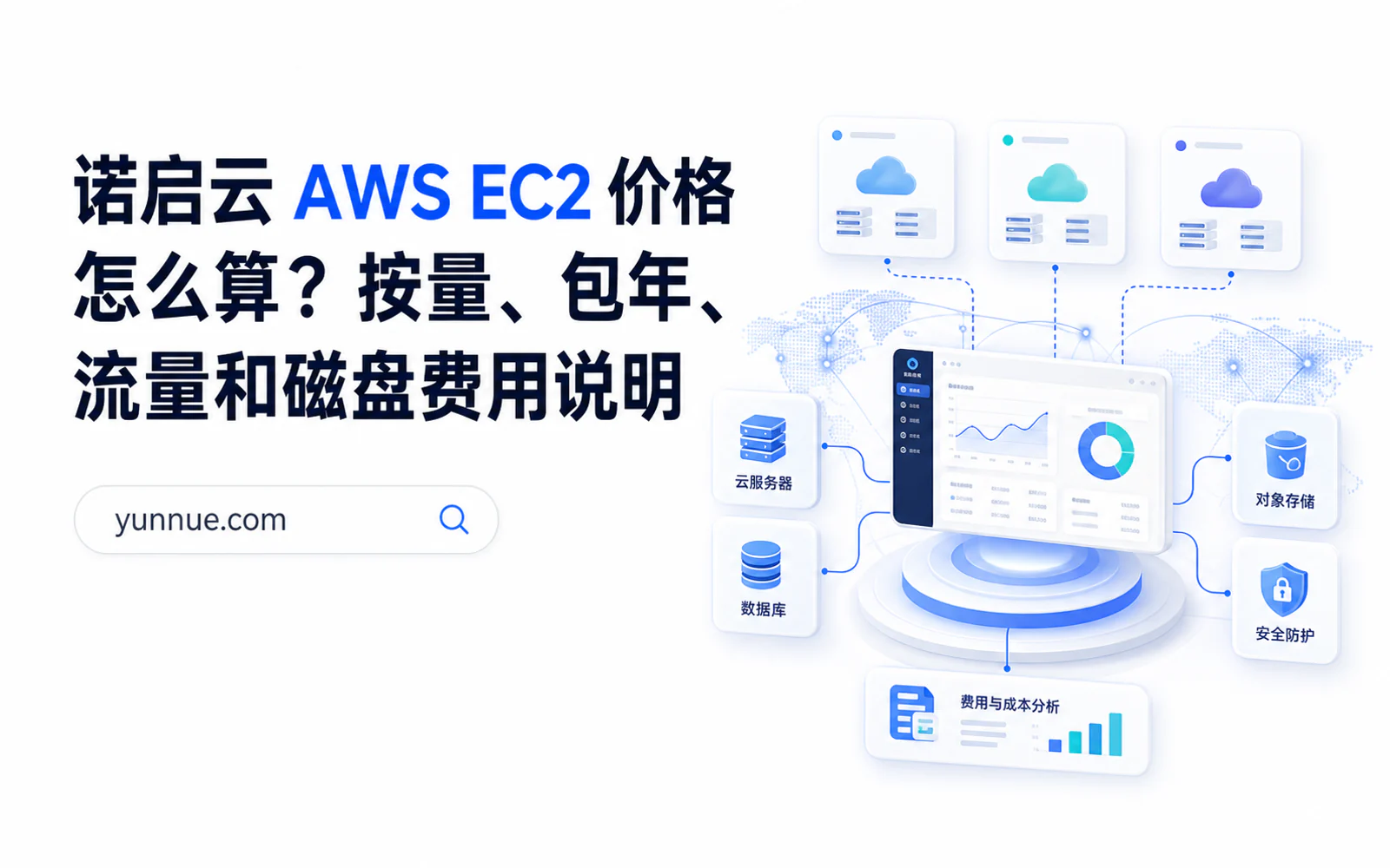 展示多台 GPU 服务器、AI 推理与训练流程以及云网络连接的专业科技封面图